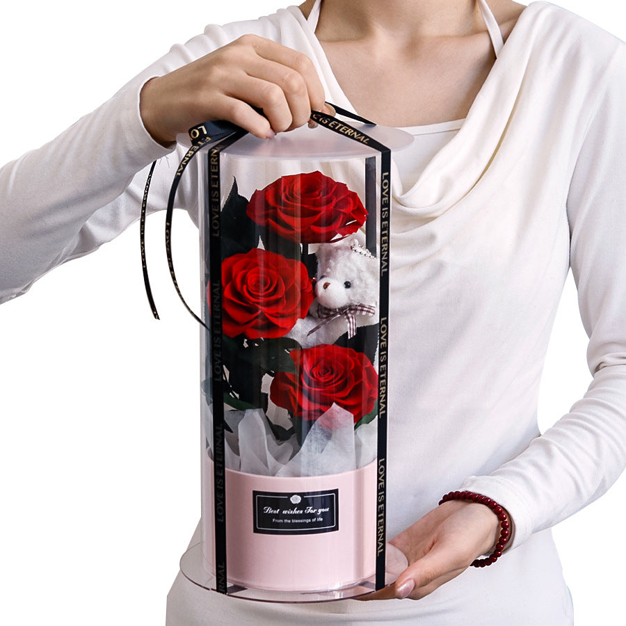 Fifaytech™ Eternal Rose Bear Bouquet