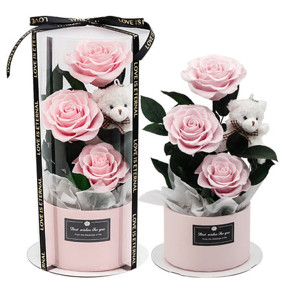 Fifaytech™ Eternal Rose Bear Bouquet