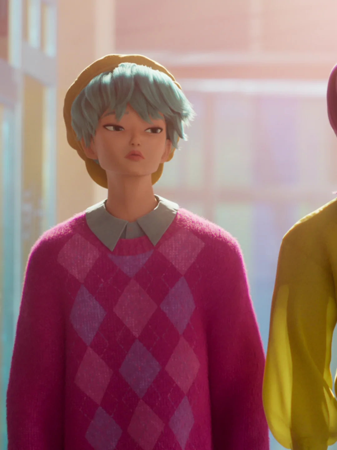 Fifaytech™ KPop Demon Hunters Baby Saja's Argyle Crewneck Sweatshirt