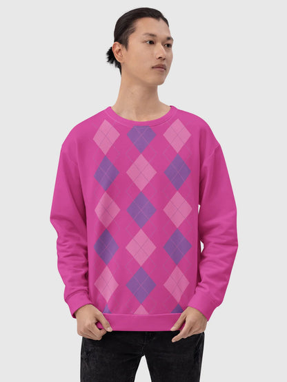 Fifaytech™ KPop Demon Hunters Baby Saja's Argyle Crewneck Sweatshirt