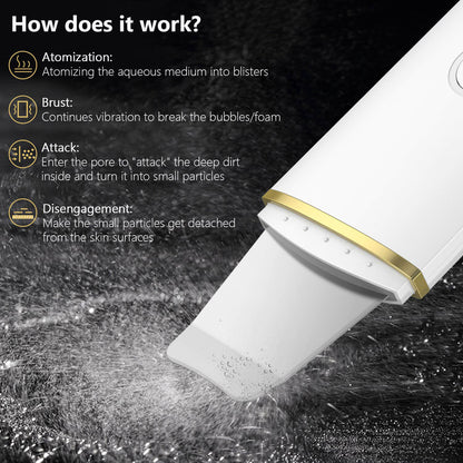 Fifaytech™ ultrasonic facial scrubber