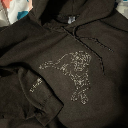 Sudadera con bordado personalizado para mascotas, sudadera para mamá y perro 