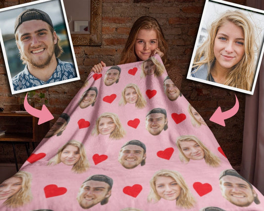 Fifaytech™ Personalized Photo face blanket