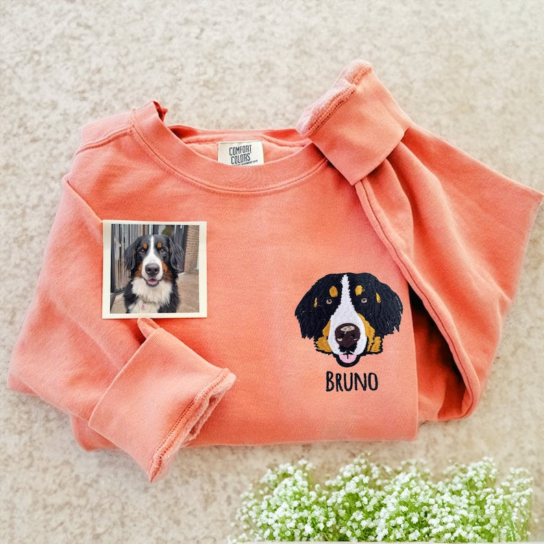 Sudadera con bordado personalizado para mascotas, sudadera para perros y gatos 