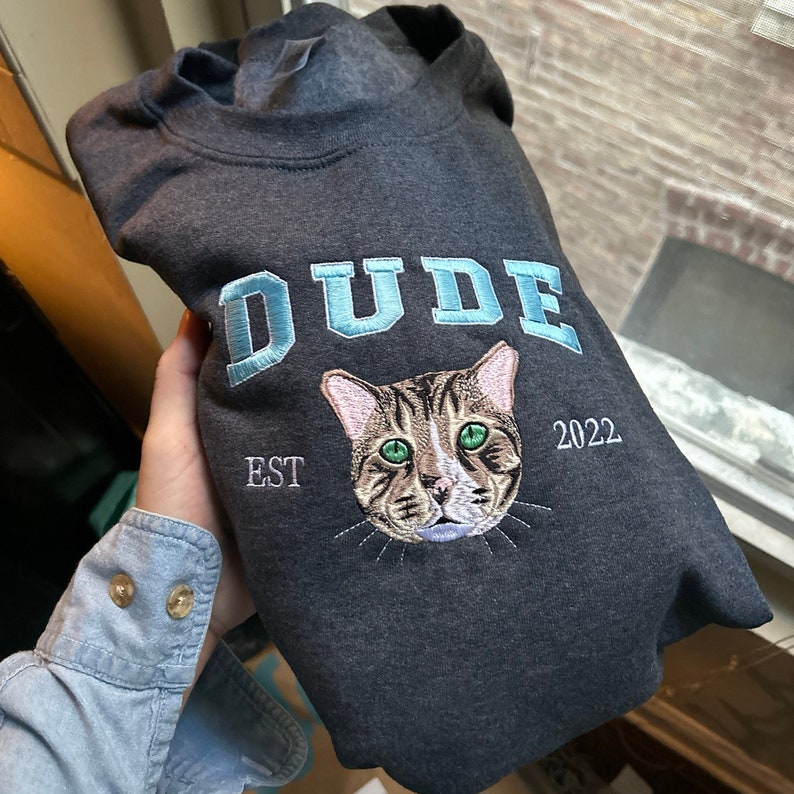 Fifaytech™ Custom Embroidered Pet From Your Photo Sweatshirt