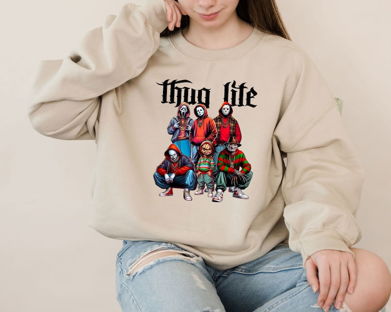 Fifaytech™ Thug Life Horror Movie Sweatshirt