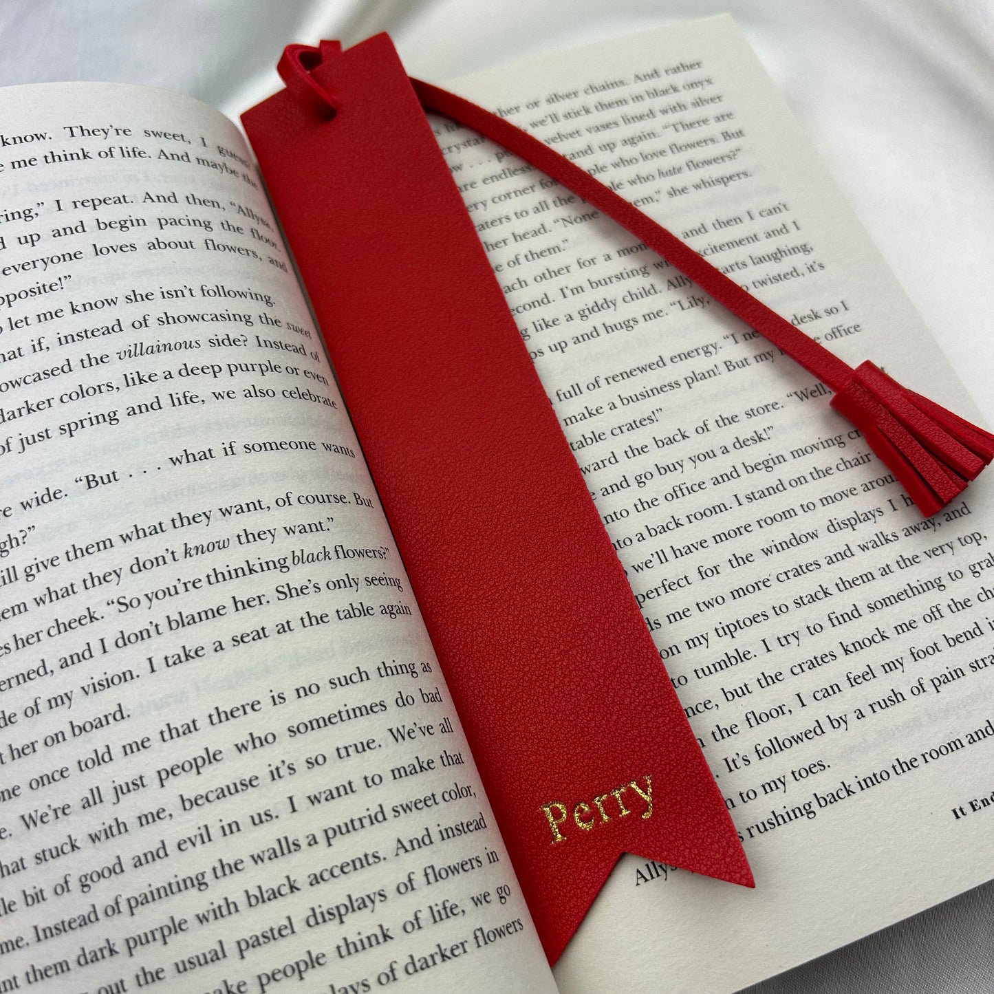 Fifaytech™ Vegan Leather Tassel Bookmark