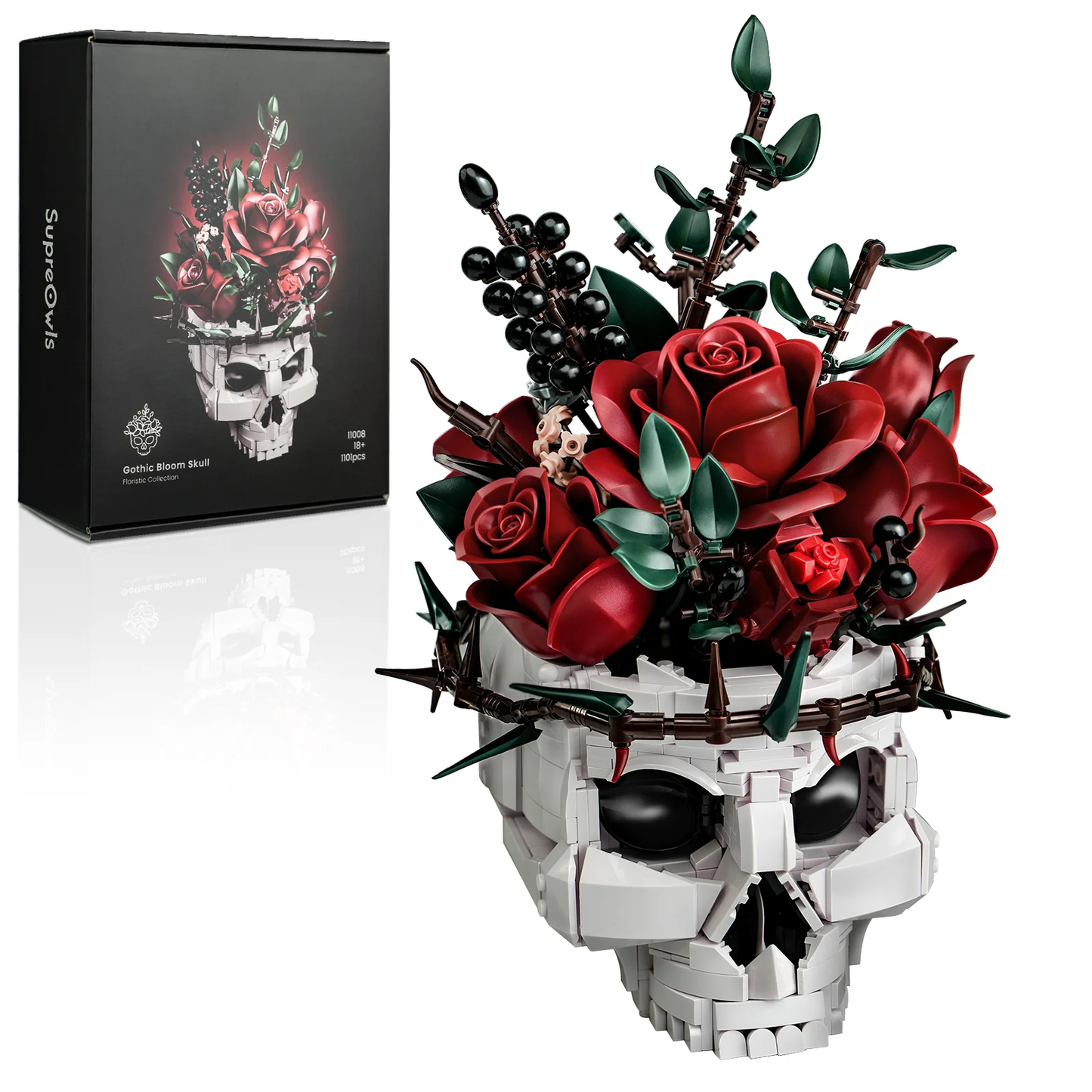 Fifaytech™ Roses Bouquet Building Block Set