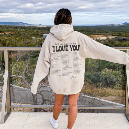 Fifaytech™ Different ways to say I love you Hoodie