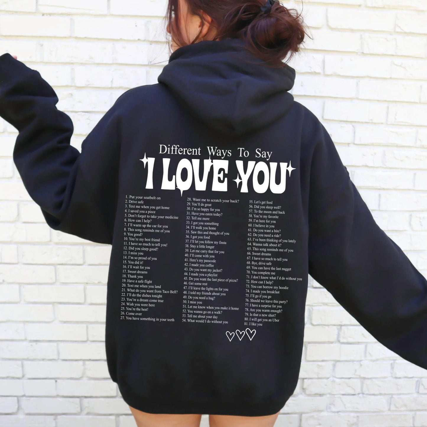 Fifaytech™ Different ways to say I love you Hoodie