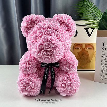 Fifaytech™ HandMade Artificial Flowers Rose Teddy Bear