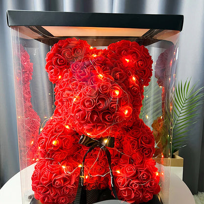 Fifaytech™ HandMade Artificial Flowers Rose Teddy Bear