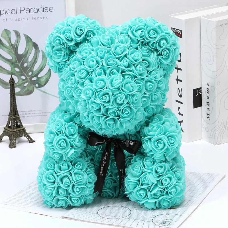 Fifaytech™ HandMade Artificial Flowers Rose Teddy Bear