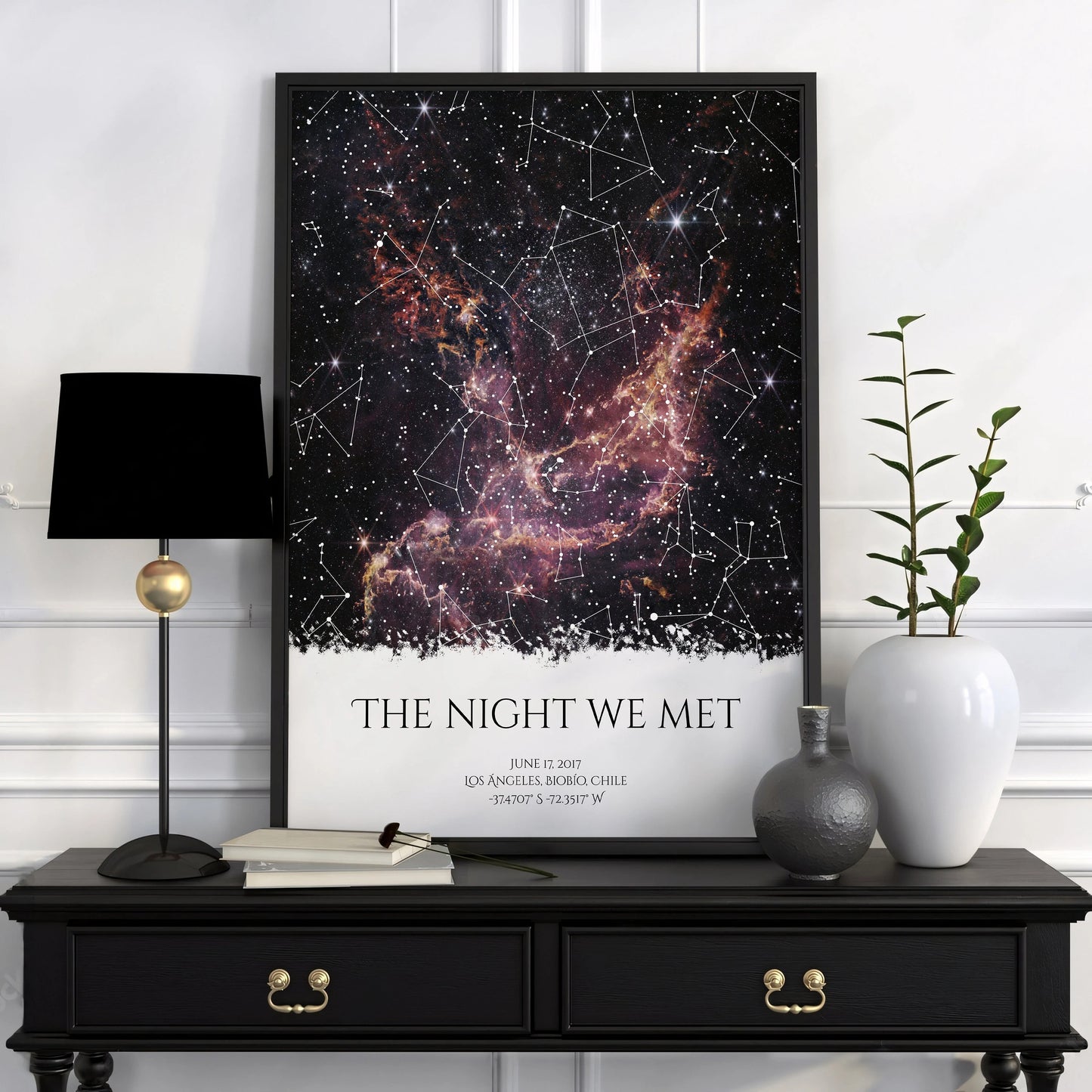 Fifaytech™ Stars The Night We Met Custom Star Map Print