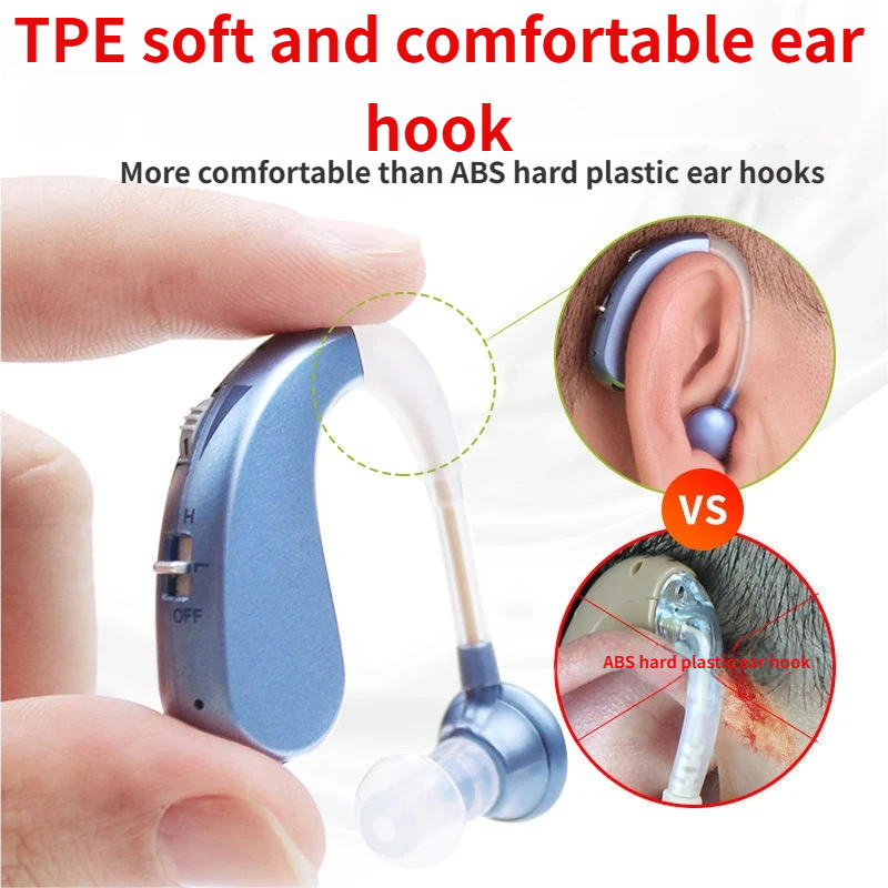 Rechargeable Automatic Hearing Aids for Seniors - Noise-Free Natural Sound, Easy-to-Use