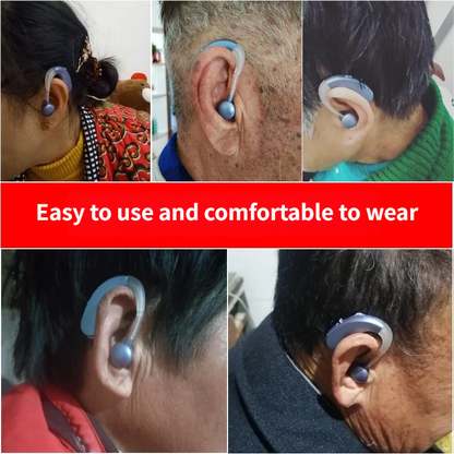 Rechargeable Automatic Hearing Aids for Seniors - Noise-Free Natural Sound, Easy-to-Use