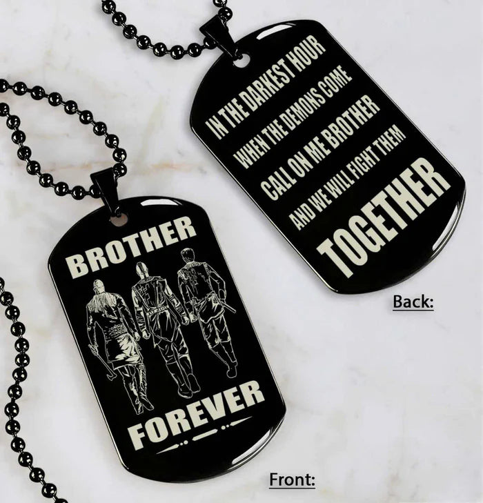 Fifaytech™ 🔥Spartan Custom Engraved Black Dog Tags