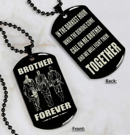 Fifaytech™ 🔥Spartan Custom Engraved Black Dog Tags