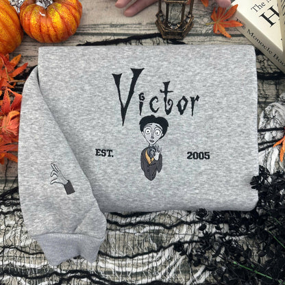 Fifaytech™ Victor &Emily Embroidered Sweatshirts set